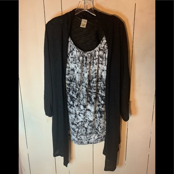 Terra & Sky long sweater attached to half tank 1x - Picture 1 of 3